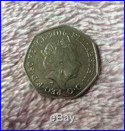 Rare, Collectable Beatrix Potter, Peter Rabbit Half Whiskers 2016 50p coin