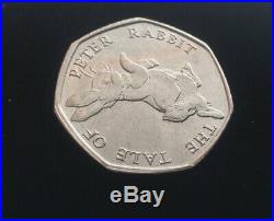 Rare Fifty Pence The Tale Of Peter Rabbit coin Collectable 2017 50p Circulated