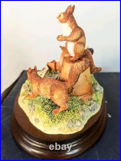Rare Limited Edition Border Fine Arts Urban Red Squirrels Figurine Ayres