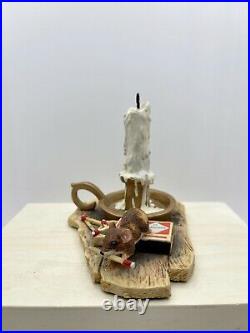 Rare Lowell Davis Don't Play with Fire Figurine Schmid Mouse Candle Scotland