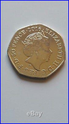 Rare Peter Rabbit 50p coin half whisker error Beatrix Potter