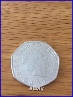 Rare Peter Rabbit Half Whisker 50p coin 2016- Beatrix Potter