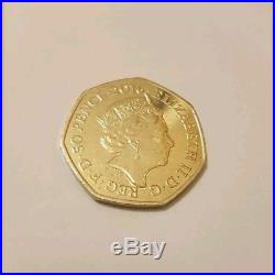 Rare collectable 50p coin beatrix potter peter rabbit half whiskers