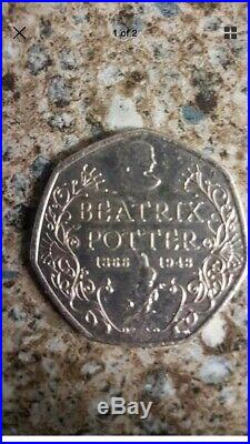 Rare collectable beatrix potter 50p 2016 Peter Rabbit