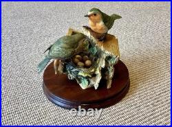 Robins Nesting Border Fine Arts Birds. 1988 No149/950. By R. T. Roberts. Rare