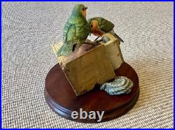 Robins Nesting Border Fine Arts Birds. 1988 No149/950. By R. T. Roberts. Rare