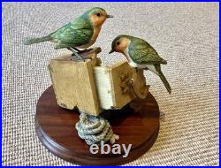 Robins Nesting Border Fine Arts Birds. 1988 No149/950. By R. T. Roberts. Rare