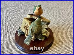 Robins Nesting Border Fine Arts Birds. 1988 No149/950. By R. T. Roberts. Rare