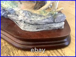 Scarce Large Border Fine Arts Ltd Edt Elephant Group Tender Moments B0002