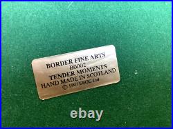 Scarce Large Border Fine Arts Ltd Edt Elephant Group Tender Moments B0002