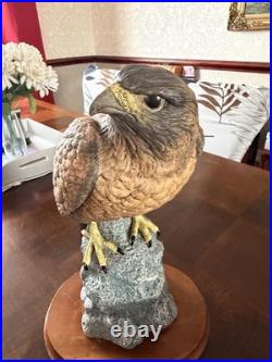 Set of 3 Bird of Prey Figurines Border Fine Arts Snowy OwlLeonardo Owls Hawk