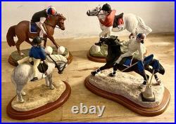 Set of 4 Border Fine Arts Pony Club'HAY DAYS' Figures