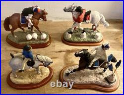 Set of 4 Border Fine Arts Pony Club'HAY DAYS' Figures