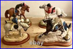 Set of 4 Border Fine Arts Pony Club'HAY DAYS' Figures