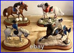 Set of 4 Border Fine Arts Pony Club'HAY DAYS' Figures