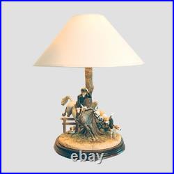 Tally Ho Huntsman Border Fine Arts Hunting Lamp Model Grey