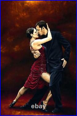 That Tango Moment Signed Fine Art Giclée Print. Figurative dancer oil painting