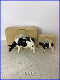 The Border Fine Arts Holstein Frisian Cow & calf A4600 A4601 #AE The Border Fine Arts Holstein Frisian Cow & calf A4600 A4601 #AE