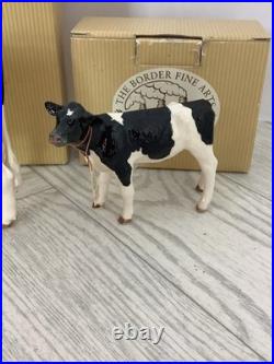 The Border Fine Arts Holstein Frisian Cow & calf A4600 A4601 #AE The Border Fine Arts Holstein Frisian Cow & calf A4600 A4601 #AE
