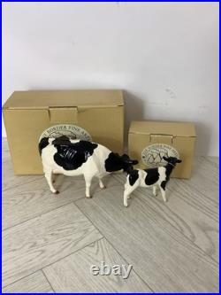 The Border Fine Arts Holstein Frisian Cow & calf A4600 A4601 #AE The Border Fine Arts Holstein Frisian Cow & calf A4600 A4601 #AE