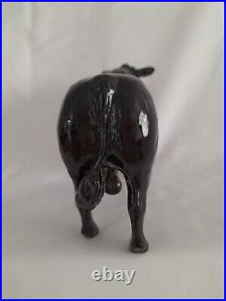 The Border Fine Arts Pottery Company Bfa Black Galloway Bull A5253 Beswick