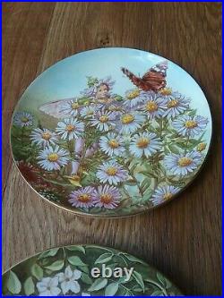 The Festival Of Flower Fairies By Cicely Mary Barker Collectable Plates Set X 9