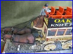 The London Omnibus, Border Fine Arts Horse Drawn Bus with Timbercraft Oak Case
