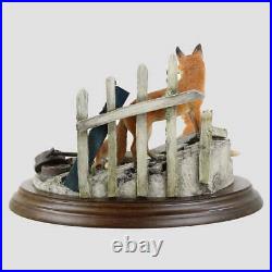 The Railway Fox Family Border Fine Arts Wildlife