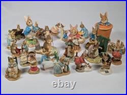 The World of Beatrix Potter Peter Rabbit Border Fine Arts 24 Bundle READ DESC