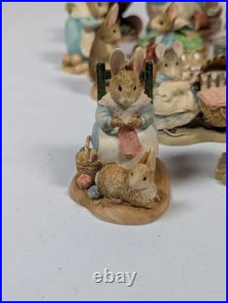 The World of Beatrix Potter Peter Rabbit Border Fine Arts 24 Bundle READ DESC
