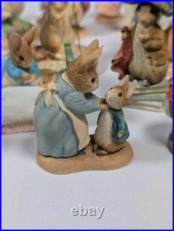 The World of Beatrix Potter Peter Rabbit Border Fine Arts 24 Bundle READ DESC