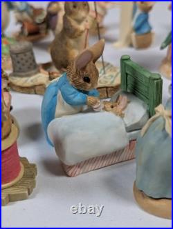 The World of Beatrix Potter Peter Rabbit Border Fine Arts 24 Bundle READ DESC