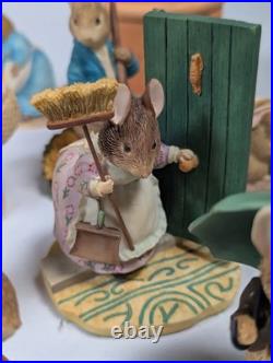 The World of Beatrix Potter Peter Rabbit Border Fine Arts 24 Bundle READ DESC