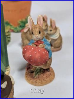 The World of Beatrix Potter Peter Rabbit Border Fine Arts 24 Bundle READ DESC