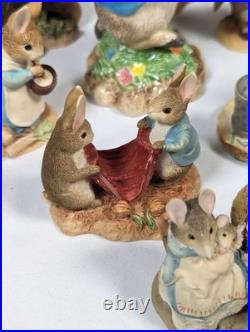 The World of Beatrix Potter Peter Rabbit Border Fine Arts 24 Bundle READ DESC