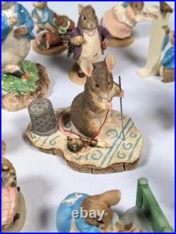 The World of Beatrix Potter Peter Rabbit Border Fine Arts 24 Bundle READ DESC