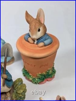 The World of Beatrix Potter Peter Rabbit Border Fine Arts 24 Bundle READ DESC