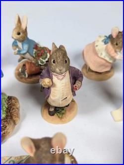 The World of Beatrix Potter Peter Rabbit Border Fine Arts 24 Bundle READ DESC