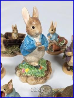 The World of Beatrix Potter Peter Rabbit Border Fine Arts 24 Bundle READ DESC