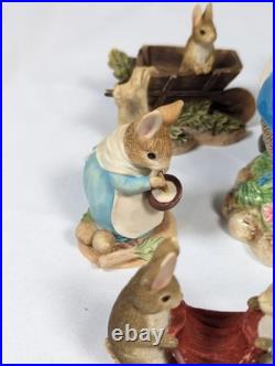 The World of Beatrix Potter Peter Rabbit Border Fine Arts 24 Bundle READ DESC