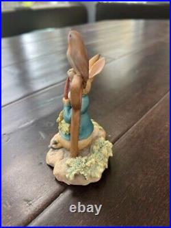 VTG Border Fine Arts Beatrix Potter Peter Rabbit Eating A Radish Figurine withTin