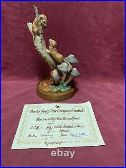 Very Rare Border Fine Arts Hayton Figurine Doormice Ltd Ed Bfa + Certificate