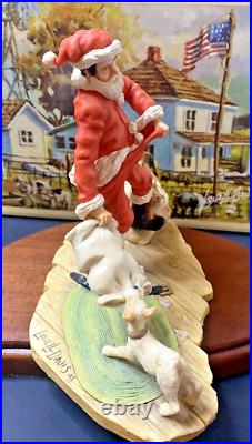 Vintage 1980 Schmid Christmas at Red Oak II by Lowell Davis Figurine with COA