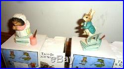 Vintage 1996 Border Fine Arts World Of Beatrix Potter 5 Storybook Figurines NEW
