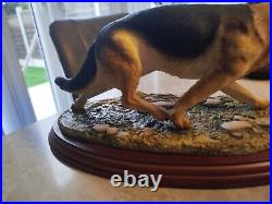 Vintage 1999 Border Fine Arts German Shepherd By M Turner Statue