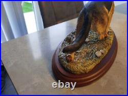 Vintage 1999 Border Fine Arts German Shepherd By M Turner Statue