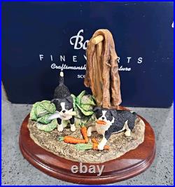 Vintage Border Fine Arts B0202 Helping Out 1997 Limited Edition Boxed Signed A1