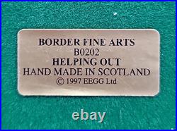 Vintage Border Fine Arts B0202 Helping Out 1997 Limited Edition Boxed Signed A1