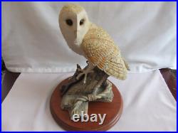 Vintage Border Fine Arts B0276 Barn Owl ON THE LOOKOUT 24x19cm 1974 grams 1998