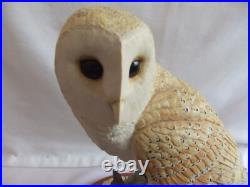 Vintage Border Fine Arts B0276 Barn Owl ON THE LOOKOUT 24x19cm 1974 grams 1998
